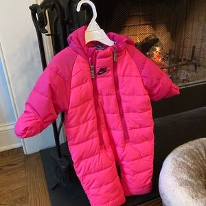 NWT Nike Pink Baby Snow Suit 3/6 Months